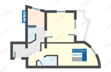 3-комнатные апартаменты в городе Ялта